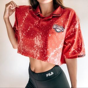❗️SOLD❗️Vintage Washington Nationals Crop Polo